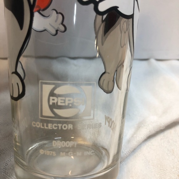 Vintage 1975 Droopy Pepsi Glasses 6.5” Tall - Picture 5 of 6
